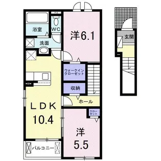 セントレジデンスⅠ【2階】の間取り