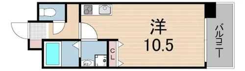 WILLDO三宮イースト【2階】の間取り