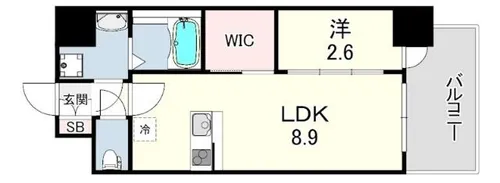 セレニテ神戸駅前アリエ【6階】の間取り