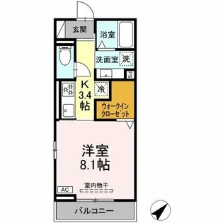 AXIS C【2階】の間取り