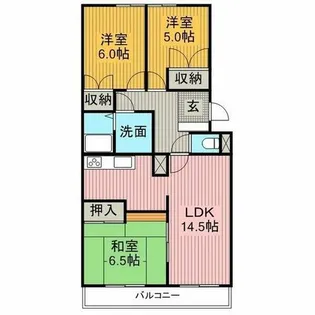 第2トータス【2階】の間取り