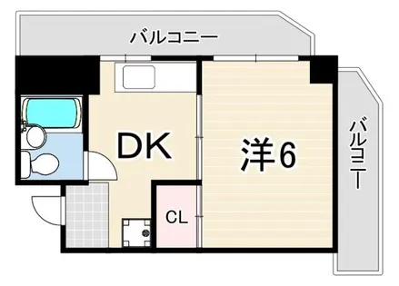 ドミトリー石屋川【4階】の間取り