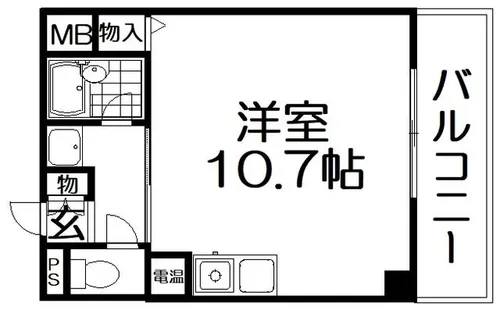 サンメッセ交野【5階】の間取り