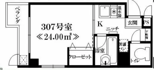 大阪府豊中市東寺内町【マンション】の間取り