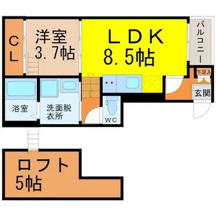 カーバンクル【2階】の間取り