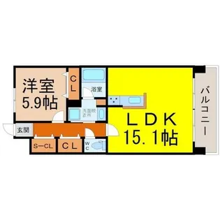 ラトゥール代官町WEST【14階】の間取り