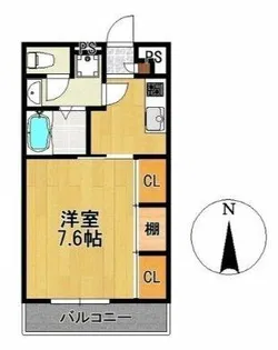 ラ・ヴェリテ水天宮【3階】の間取り