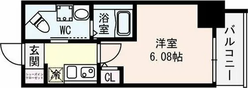 GrandPacific北畠【7階】の間取り