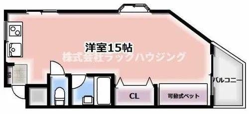 ヤマシンビル【2階】の間取り