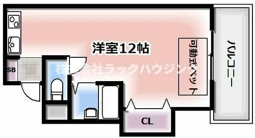 ヤマシンビル【2階】の間取り