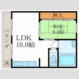 林マンション【1階】の間取り