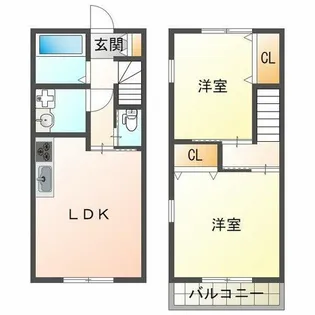 キャッスルメゾン舞子ヒルズ【1階】の間取り