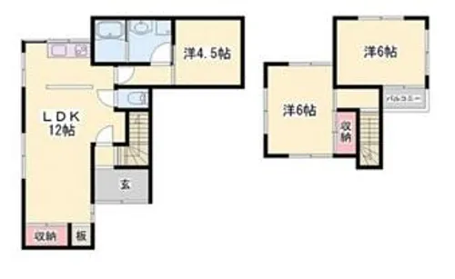 兵庫県姫路市伊伝居【一戸建】の間取り