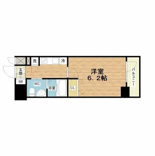 エスリード天神橋筋六丁目【7階】の間取り