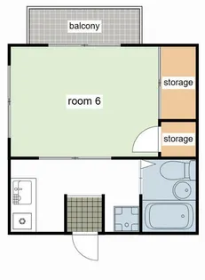 京口アパート【106号室】の間取り