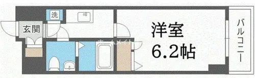 エスリード天神橋筋六丁目【11階】の間取り