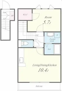 大阪府和泉市三林町【アパート】の間取り