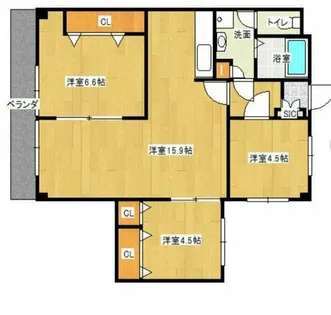 沖牟田ビル【603号室】の間取り