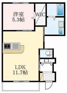 大阪府和泉市今福町1丁目【アパート】の間取り