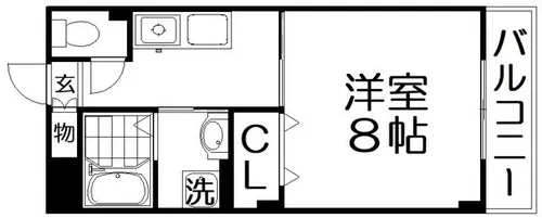 ミ・ピアーチェ【1階】の間取り