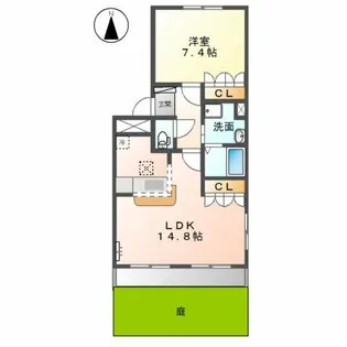 レジデンシア【1階】の間取り