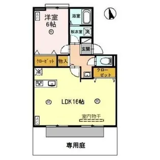 アポロハイツⅢ【1階】の間取り