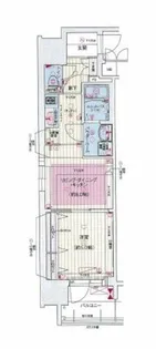 プレサンス心斎橋ニスト【4階】の間取り