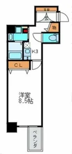 Grand-K靭公園【12階】の間取り