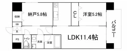 CENTURY与力町公園【2階】の間取り