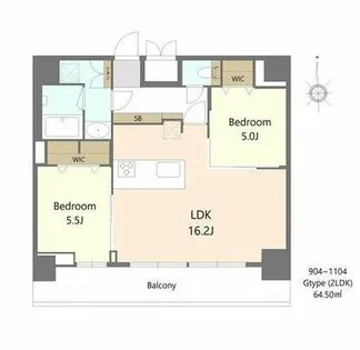 S-RESIDENCE松屋町asence【10階】の間取り