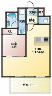 プレジオ荒本新町【3階】の間取り