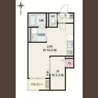 JACK MINAMIJUICHIBANⅠ【1階】の間取り