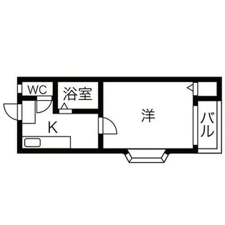 ラ チトラル東別院【201号室】の間取り