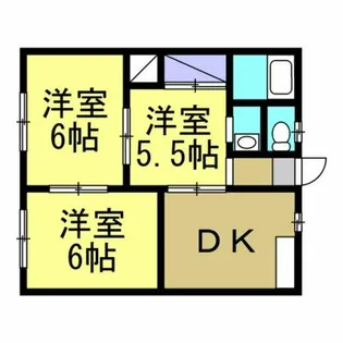 青山コーポ【2階】の間取り