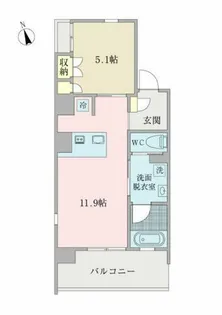 プロシード西天満【8階】の間取り