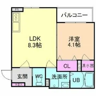 girasol kadoma【1階】の間取り