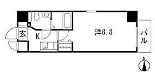 エステムプラザ名古屋栄プレミアム【3階】の間取り