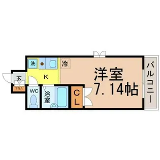 ブロンズ森島【7階】の間取り