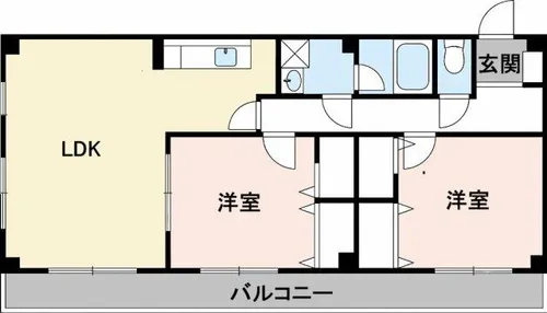 エンリービル【3A号室】の間取り