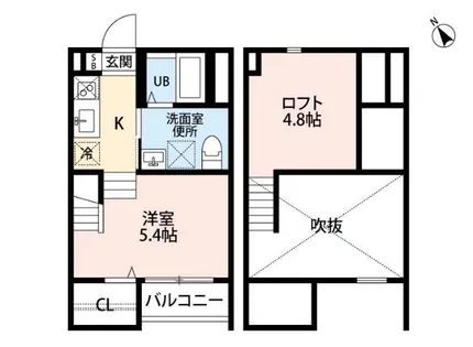 A・CORSO 八田(アコルソ八田)【2階】の間取り