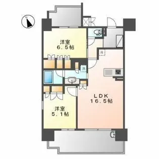 グランパセオ名駅那古野【9階】の間取り