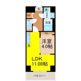 S-FORT古出来fiore【4階】の間取り