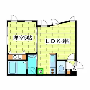 プルーフガーデン【205号室】の間取り