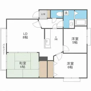 ジュネス太平【2階】の間取り