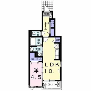 Glanz一色【1階】の間取り