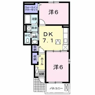 EAST・SIDE 壱番館【1階】の間取り