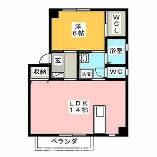 ラ ヴィータ ミユキ【201号室】の間取り