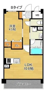 ラ・リヴィエール【6階】の間取り