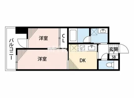 福岡県福岡市東区香椎駅前2丁目【マンション】の間取り