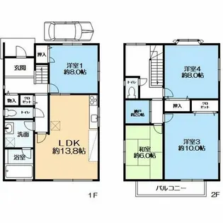 兵庫県神戸市中央区旗塚通4丁目【一戸建】の間取り